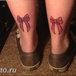 фото тату бантик 24.12.2018 №073 - photo tattoo bow - tattoo-photo.ru