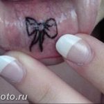 фото тату бантик 24.12.2018 №092 - photo tattoo bow - tattoo-photo.ru