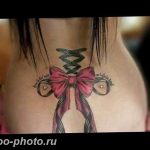 фото тату бантик 24.12.2018 №103 - photo tattoo bow - tattoo-photo.ru