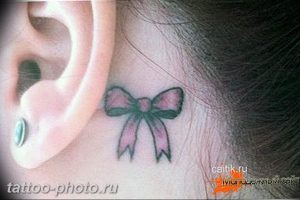 фото тату бантик 24.12.2018 №106 - photo tattoo bow - tattoo-photo.ru