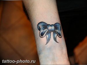 фото тату бантик 24.12.2018 №123 - photo tattoo bow - tattoo-photo.ru