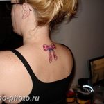 фото тату бантик 24.12.2018 №136 - photo tattoo bow - tattoo-photo.ru