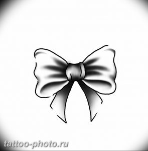 фото тату бантик 24.12.2018 №190 - photo tattoo bow - tattoo-photo.ru