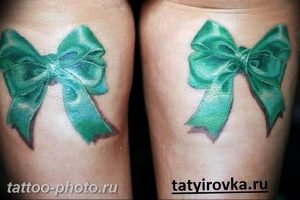 фото тату бантик 24.12.2018 №253 - photo tattoo bow - tattoo-photo.ru