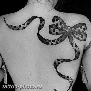 фото тату бантик 24.12.2018 №261 - photo tattoo bow - tattoo-photo.ru