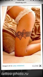фото тату бантик 24.12.2018 №315 - photo tattoo bow - tattoo-photo.ru