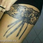 фото тату бантик 24.12.2018 №380 - photo tattoo bow - tattoo-photo.ru