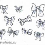 фото тату бантик 24.12.2018 №435 - photo tattoo bow - tattoo-photo.ru
