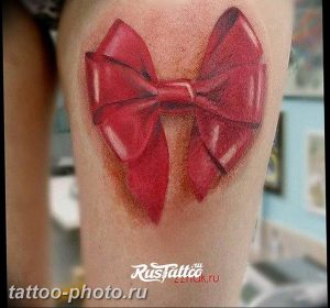 фото тату бантик 24.12.2018 №445 - photo tattoo bow - tattoo-photo.ru