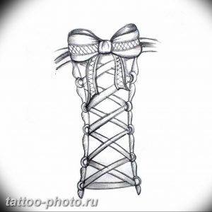 фото тату бантик 24.12.2018 №466 - photo tattoo bow - tattoo-photo.ru