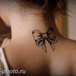 фото тату бантик 24.12.2018 №523 - photo tattoo bow - tattoo-photo.ru