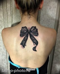 фото тату бантик 24.12.2018 №576 - photo tattoo bow - tattoo-photo.ru