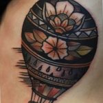фото тату воздушный шар 22.12.2018 №034 - photo tattoo balloon - tattoo-photo.ru