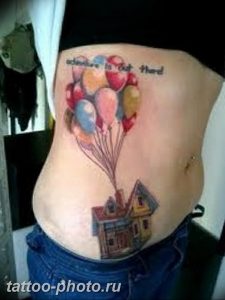фото тату воздушный шар 22.12.2018 №080 - photo tattoo balloon - tattoo-photo.ru