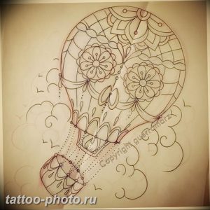 фото тату воздушный шар 22.12.2018 №279 - photo tattoo balloon - tattoo-photo.ru