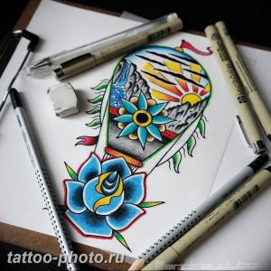 фото тату воздушный шар 22.12.2018 №547 - photo tattoo balloon - tattoo-photo.ru