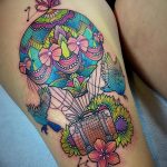 фото тату воздушный шар 22.12.2018 №549 - photo tattoo balloon - tattoo-photo.ru