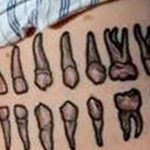 фото тату зуб 23.12.2018 №018 - photo tattoo tooth - tattoo-photo.ru