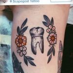 фото тату зуб 23.12.2018 №019 - photo tattoo tooth - tattoo-photo.ru