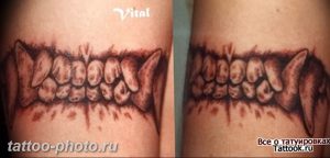 фото тату зуб 23.12.2018 №054 - photo tattoo tooth - tattoo-photo.ru