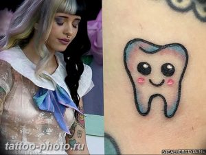 фото тату зуб 23.12.2018 №092 - photo tattoo tooth - tattoo-photo.ru