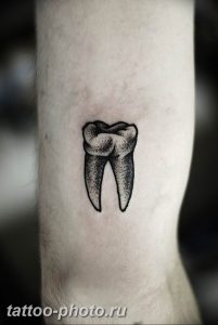 фото тату зуб 23.12.2018 №121 - photo tattoo tooth - tattoo-photo.ru