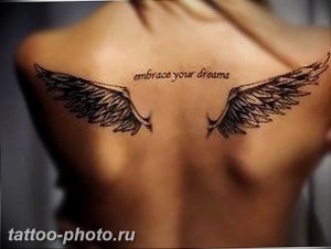 фото тату крылья 23.12.2018 №011 - photo tattoo wings - tattoo-photo.ru