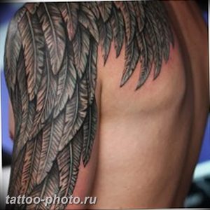 фото тату крылья 23.12.2018 №014 - photo tattoo wings - tattoo-photo.ru