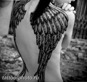 фото тату крылья 23.12.2018 №036 - photo tattoo wings - tattoo-photo.ru