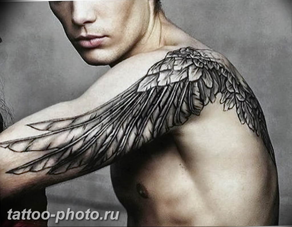фото тату крылья 23.12.2018 № 055 - photo tattoo wings - tattoo-photo.ru.
