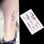 фото тату лаванда 24.12.2018 №012 - photo tattoo lavender - tattoo-photo.ru