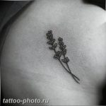 фото тату лаванда 24.12.2018 №015 - photo tattoo lavender - tattoo-photo.ru