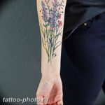 фото тату лаванда 24.12.2018 №016 - photo tattoo lavender - tattoo-photo.ru