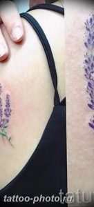 фото тату лаванда 24.12.2018 №017 - photo tattoo lavender - tattoo-photo.ru