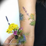 фото тату лаванда 24.12.2018 №054 - photo tattoo lavender - tattoo-photo.ru