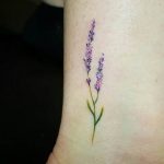 фото тату лаванда 24.12.2018 №065 - photo tattoo lavender - tattoo-photo.ru