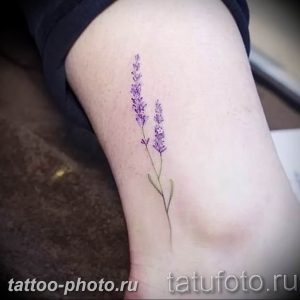 фото тату лаванда 24.12.2018 №068 - photo tattoo lavender - tattoo-photo.ru