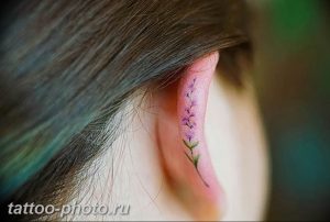 фото тату лаванда 24.12.2018 №081 - photo tattoo lavender - tattoo-photo.ru