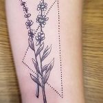 фото тату лаванда 24.12.2018 №149 - photo tattoo lavender - tattoo-photo.ru