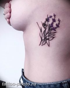 фото тату лаванда 24.12.2018 №155 - photo tattoo lavender - tattoo-photo.ru