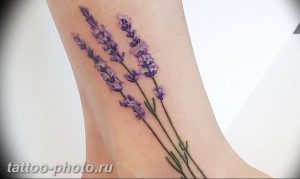 фото тату лаванда 24.12.2018 №158 - photo tattoo lavender - tattoo-photo.ru