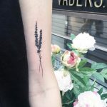 фото тату лаванда 24.12.2018 №173 - photo tattoo lavender - tattoo-photo.ru