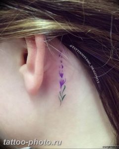 фото тату лаванда 24.12.2018 №182 - photo tattoo lavender - tattoo-photo.ru