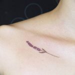 фото тату лаванда 24.12.2018 №185 - photo tattoo lavender - tattoo-photo.ru