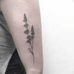 фото тату лаванда 24.12.2018 №206 - photo tattoo lavender - tattoo-photo.ru