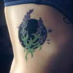 фото тату лаванда 24.12.2018 №233 - photo tattoo lavender - tattoo-photo.ru