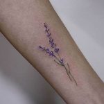 фото тату лаванда 24.12.2018 №242 - photo tattoo lavender - tattoo-photo.ru
