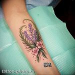 фото тату лаванда 24.12.2018 №247 - photo tattoo lavender - tattoo-photo.ru
