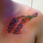 фото тату лаванда 24.12.2018 №271 - photo tattoo lavender - tattoo-photo.ru