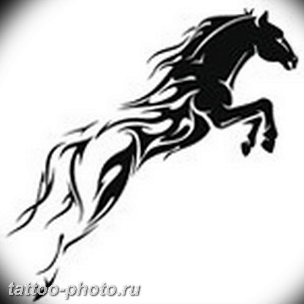 фото тату лошадь 24.12.2018 №001 - photo horse tattoo - tattoo-photo.ru -tattoo-photo.ru